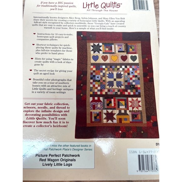 Little Quilts All Through The House Quilt Pattern Book By Alice Berg - Picture 2 of 4
